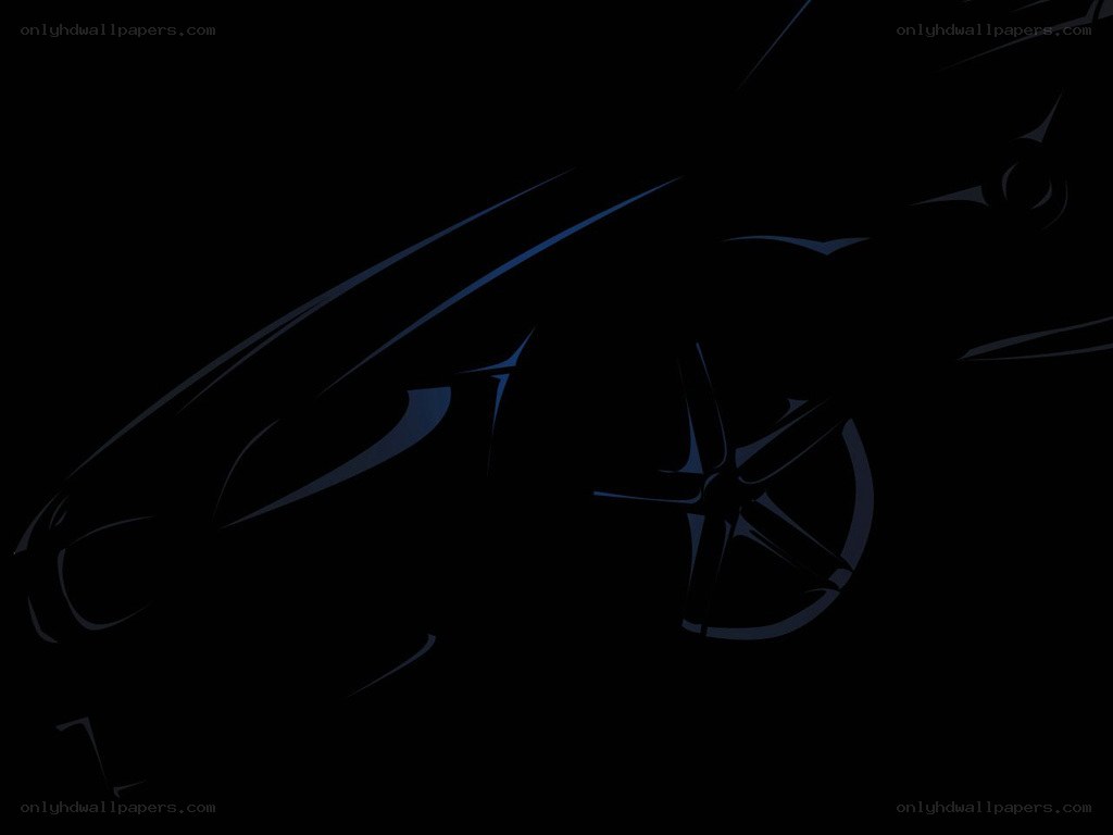 car silhouette in dark