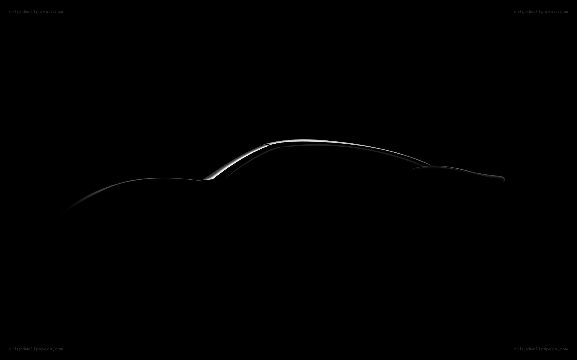 car silhouette in darkness
