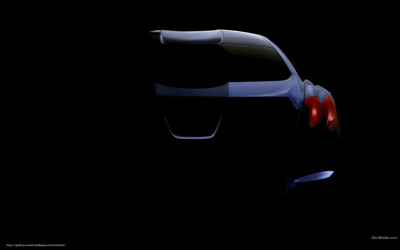 car silhouette in darkness