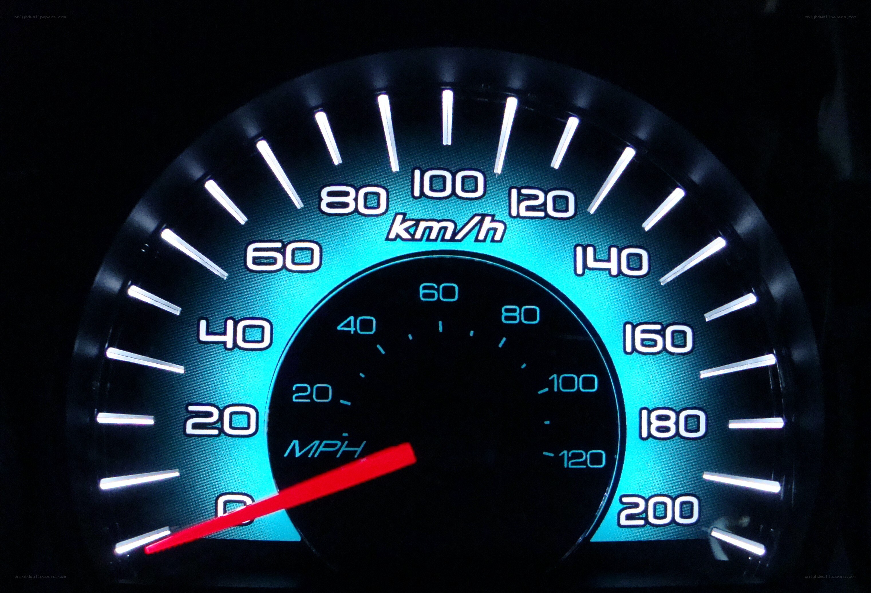 car speedometer display