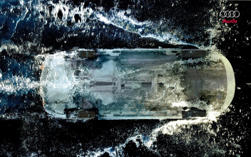 Car Submerged in Water