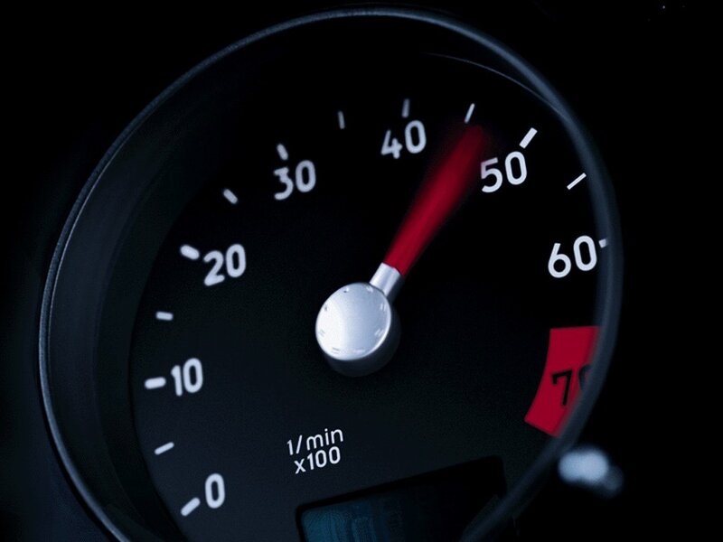 Car Tachometer — Black