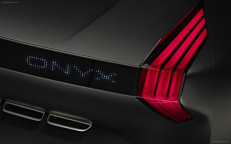 Car Taillight and Exhaust — Black