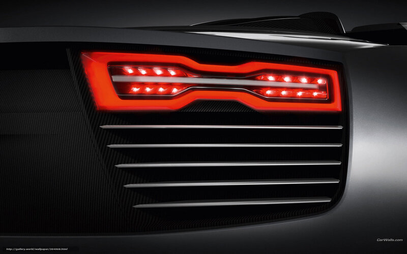 Car Taillight and Grille — Black