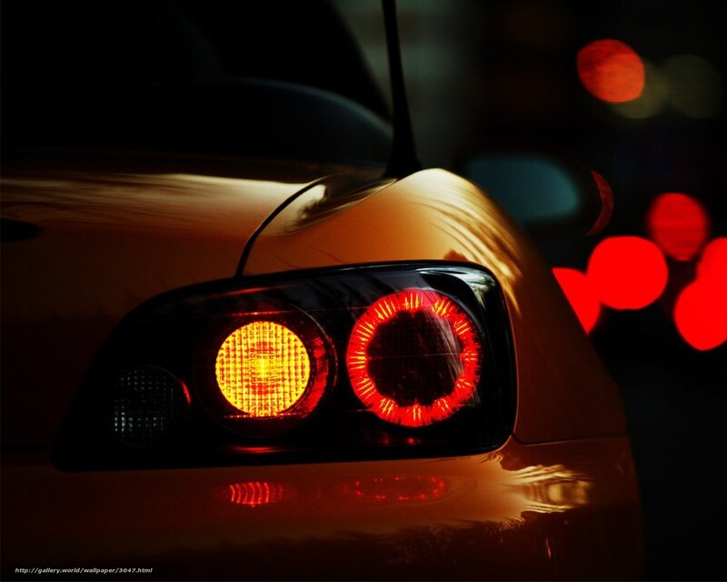 car taillight at night