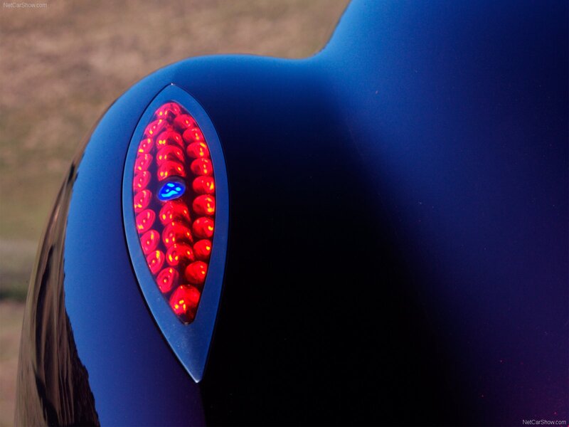 Car Taillight — Blue, Dramatic