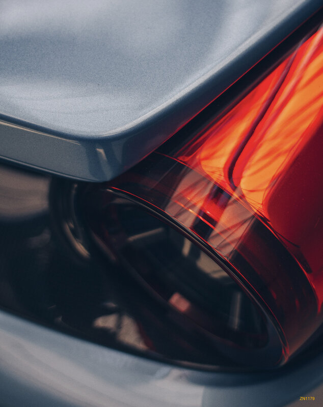 Car Taillight Close-up — Red