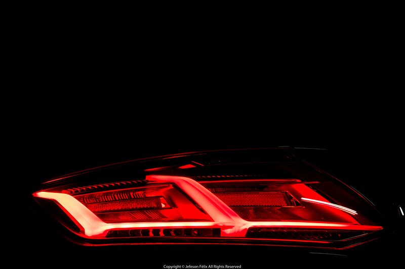 Car Taillight — Red, Dramatic