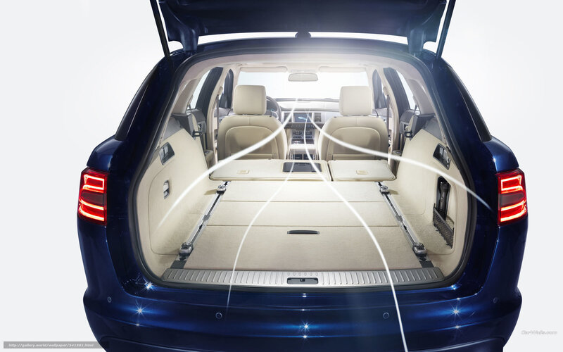 Car Trunk Interior — Blue, Clean, Photograph