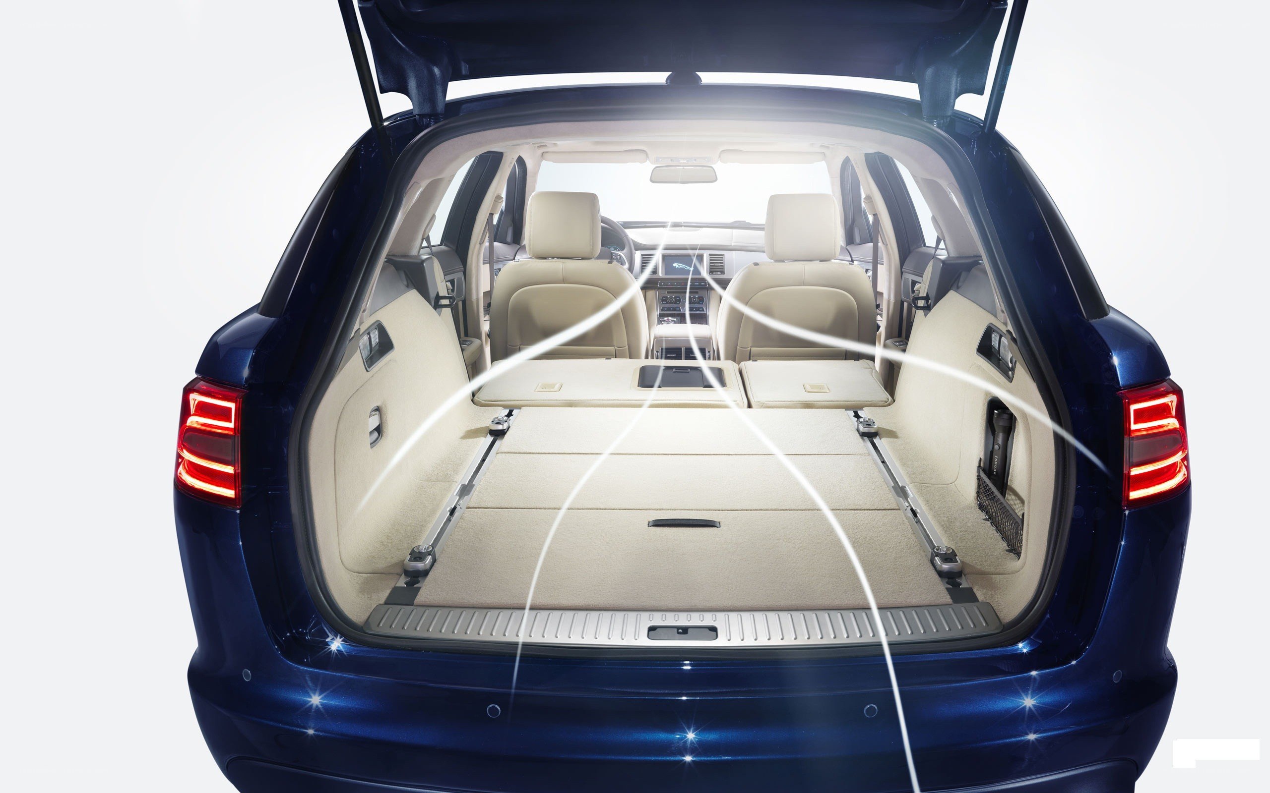 Car trunk with cargo area