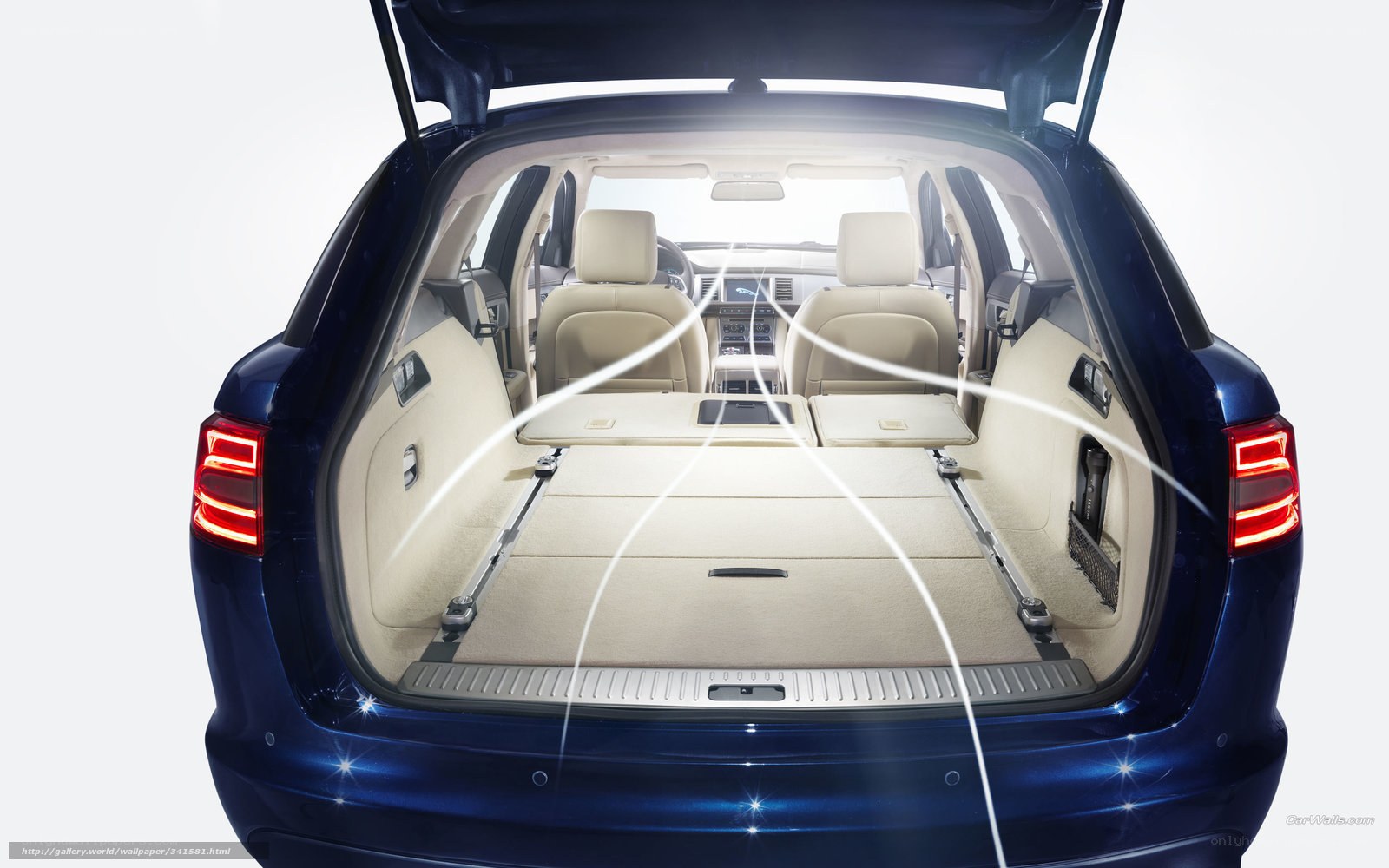 car trunk with seats folded
