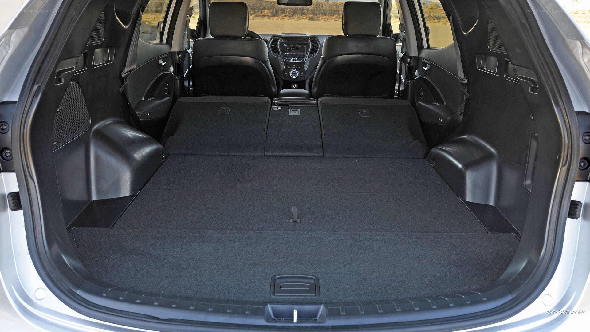 car trunk with seats folded