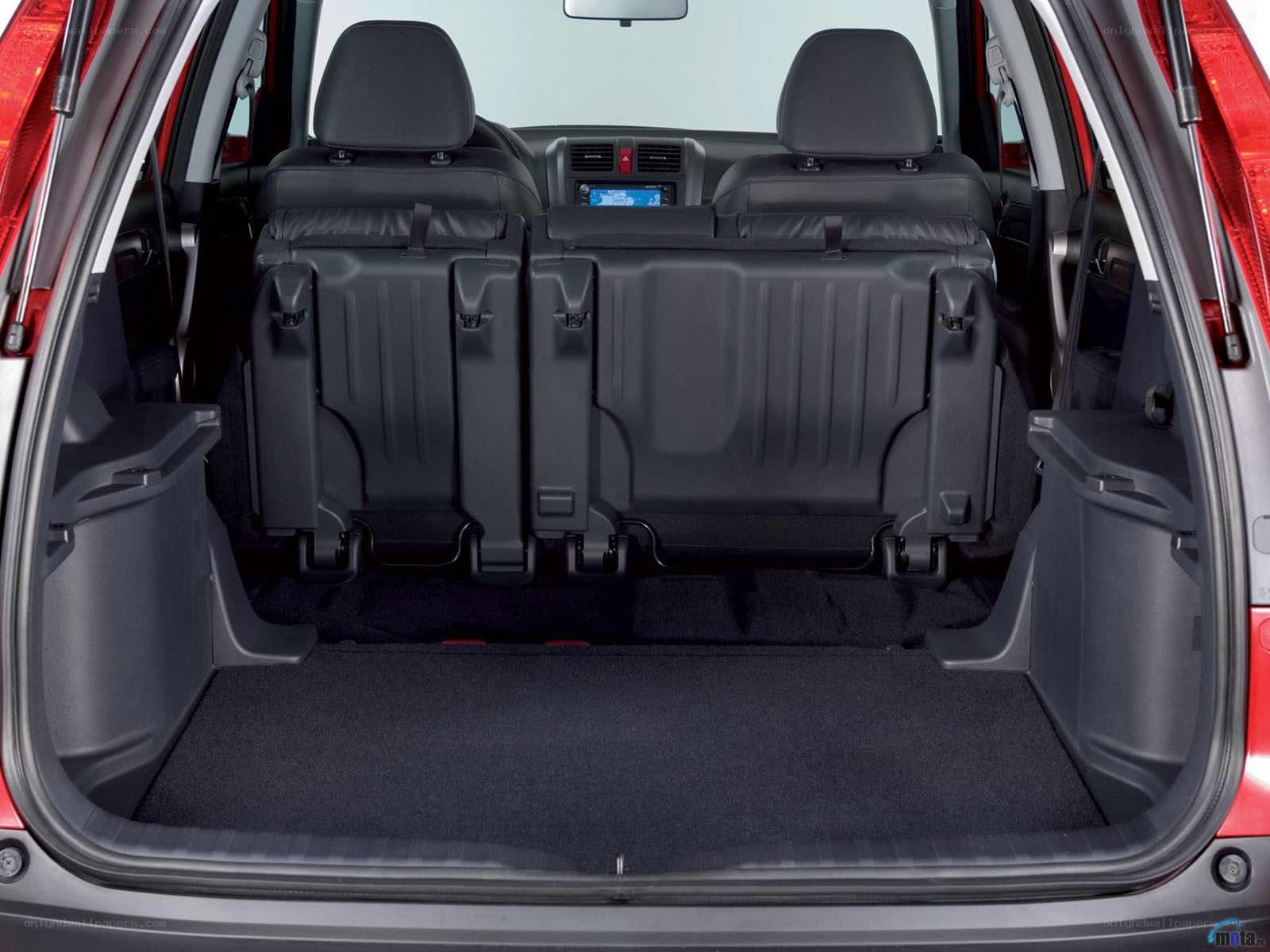 car trunk with seats folded