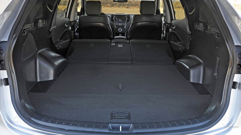 Car Trunk with Seats Folded — Black