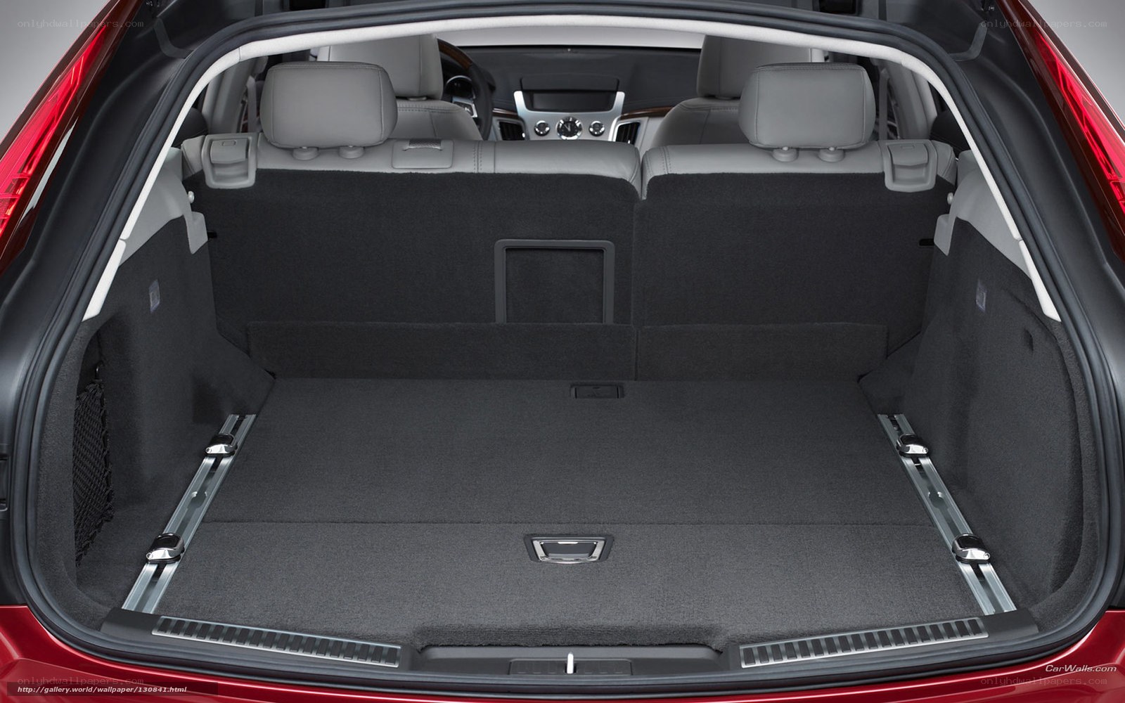 car trunk with seats folded