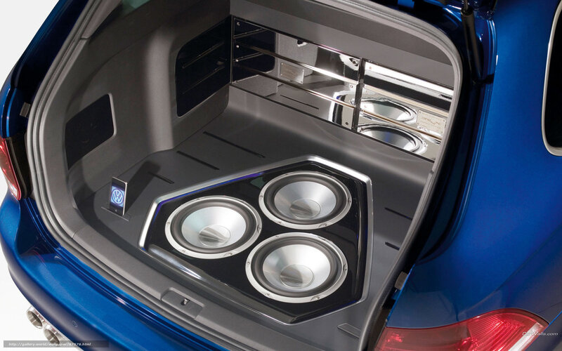 Car Trunk with Speakers
