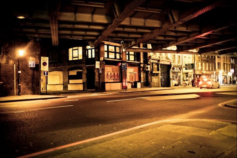 Car under Railway Bridge