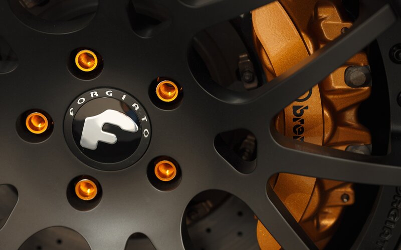 Car Wheel and Brake — Black, Dramatic, Photograph