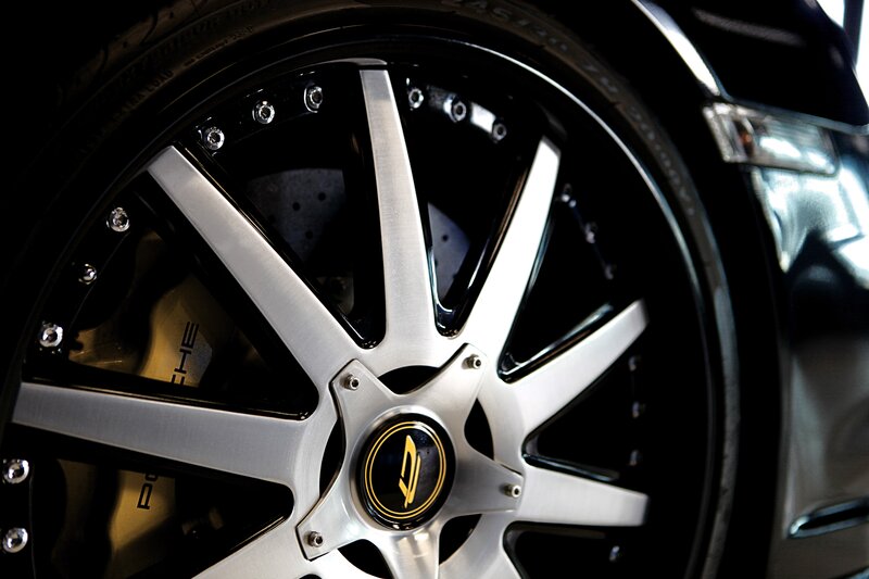 Car Wheel and Brake — Black