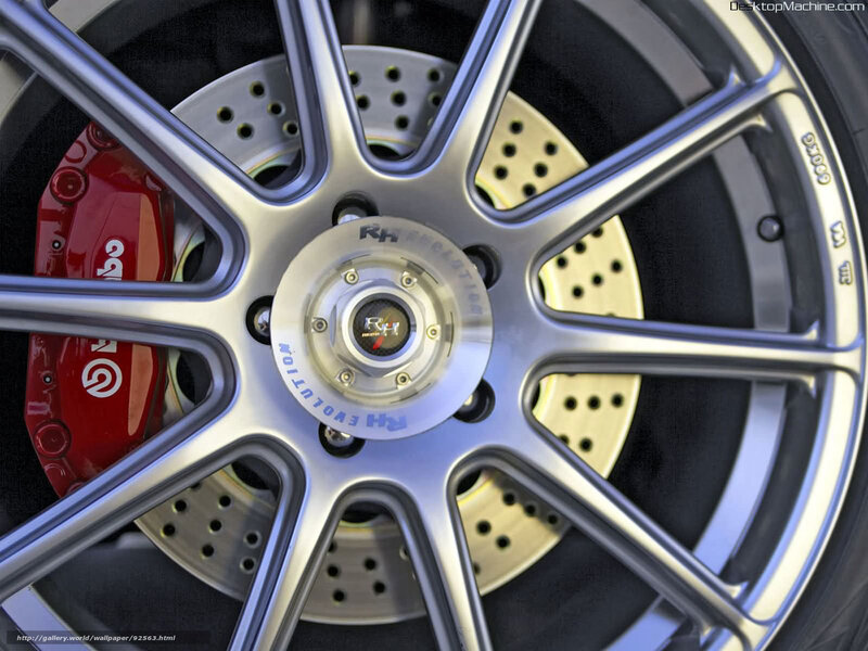 Car Wheel and Brake System — Silver, Mechanical