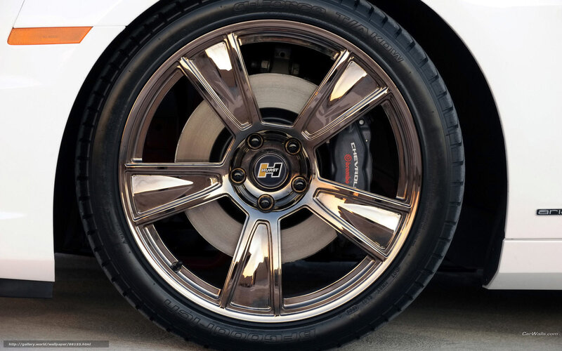 Car Wheel and Tire — White