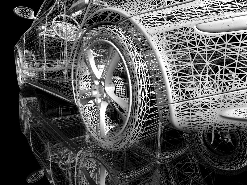 Car Wireframe Model