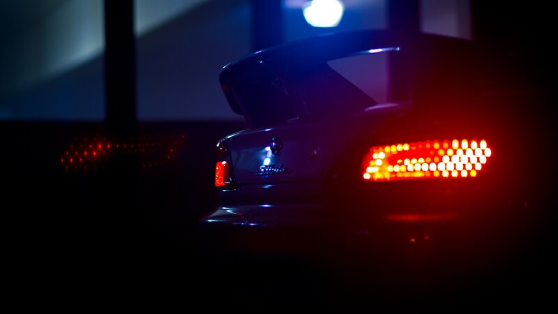 Car with Brake Lights On