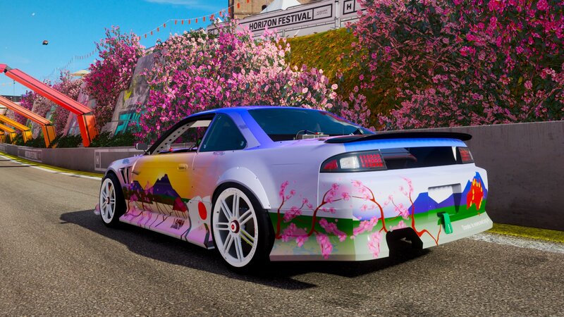Car with Cherry Blossom Livery