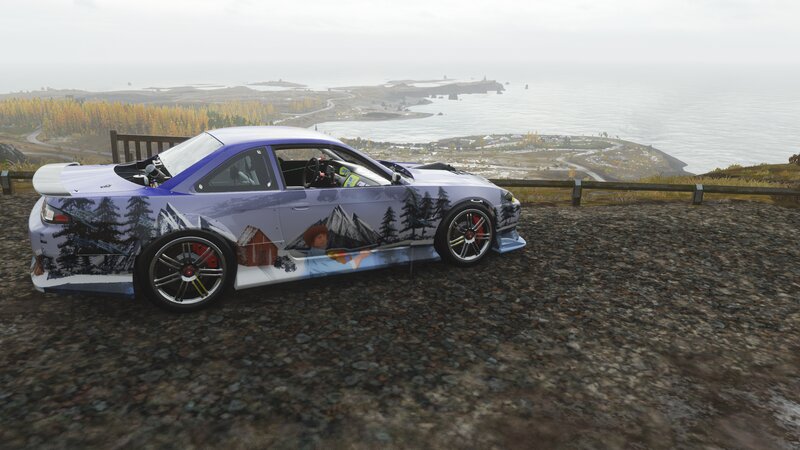 Car with Custom Paint Job