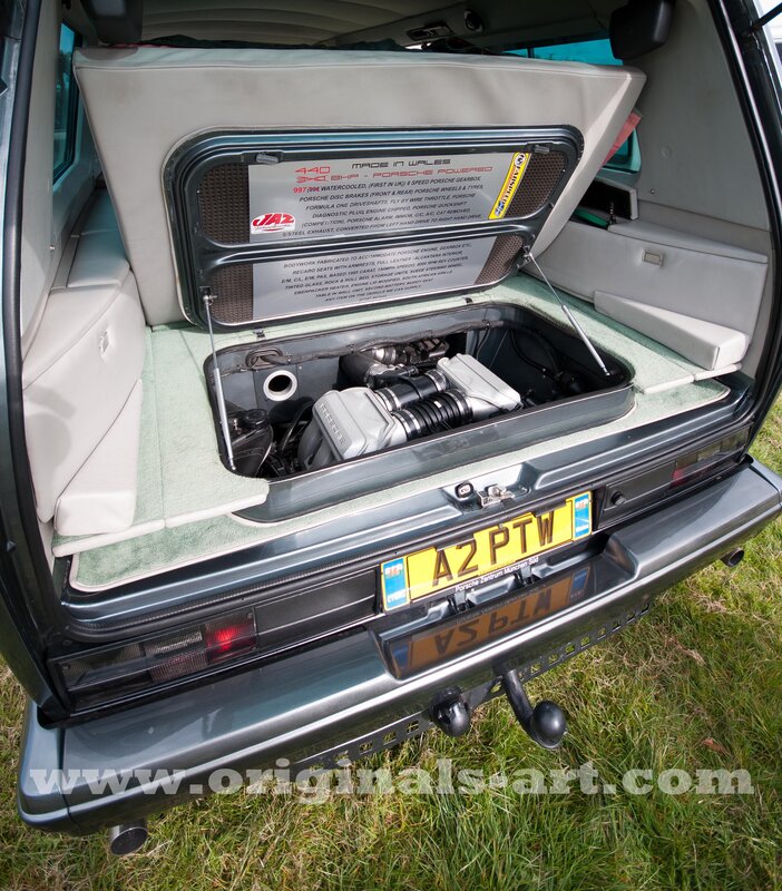car with engine in trunk