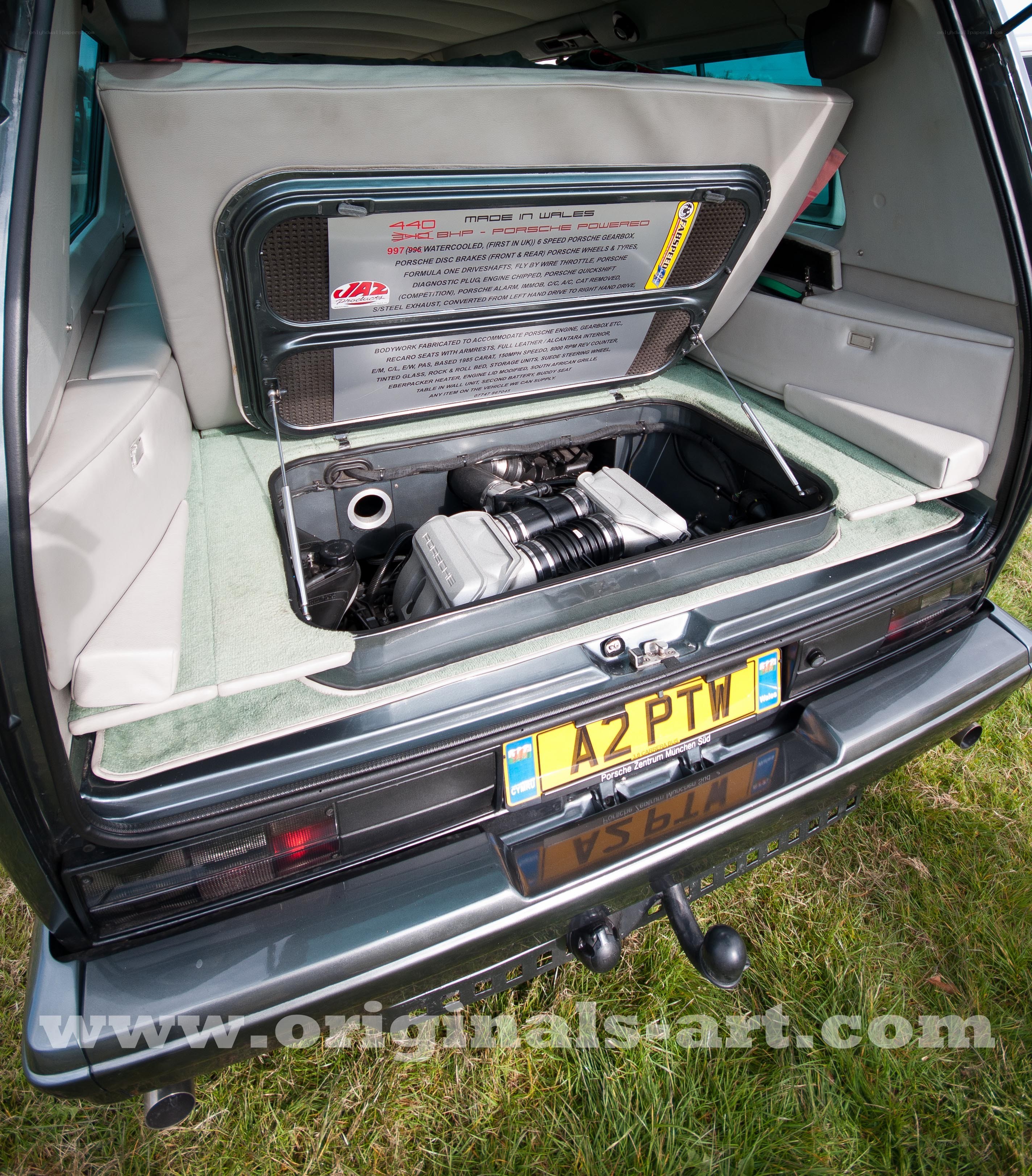 car with engine in trunk