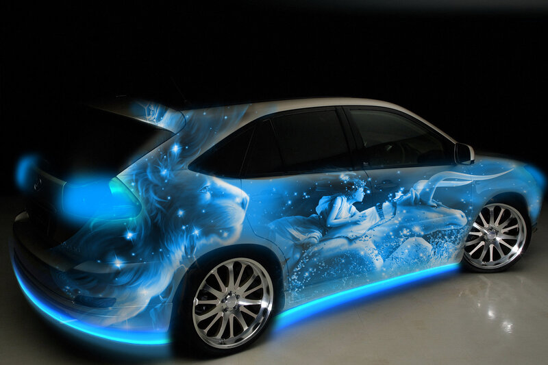 Car with Fantasy Wrap