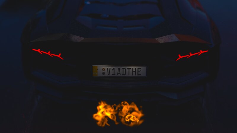 Car with Flames