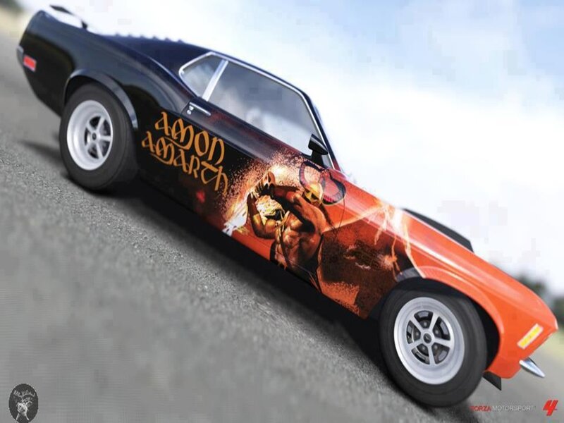 Car with Graphic Wrap