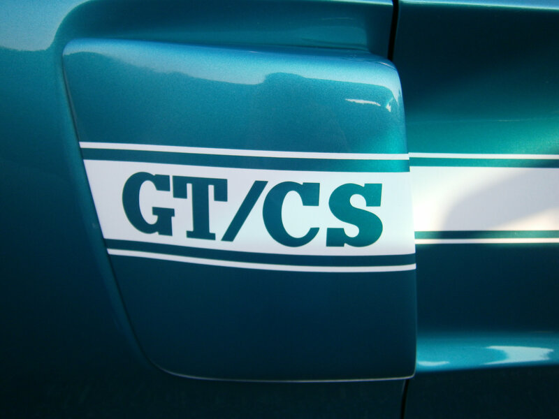 Car with GT/CS Badge