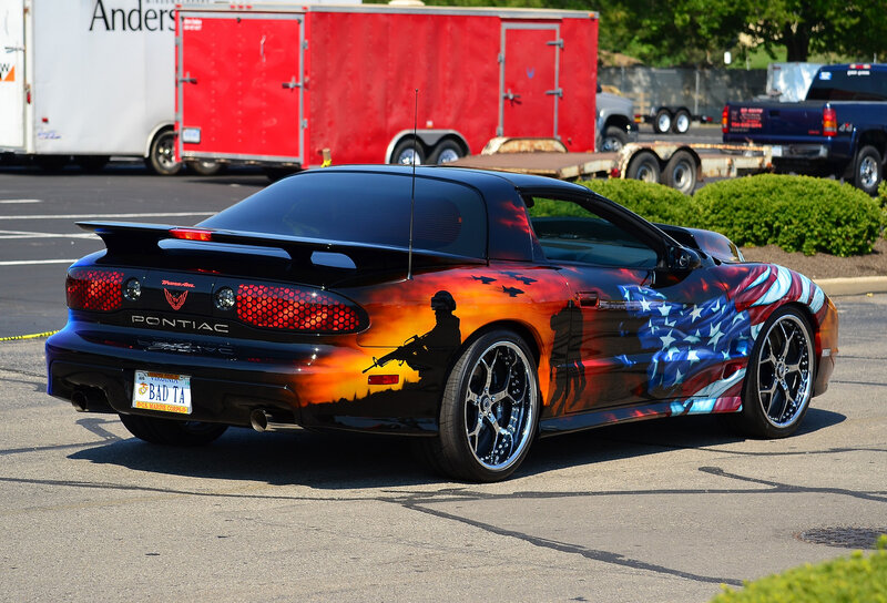 Car with Military Paint Job