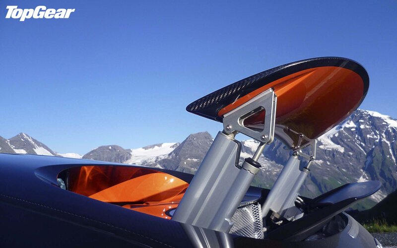 car with mountain view