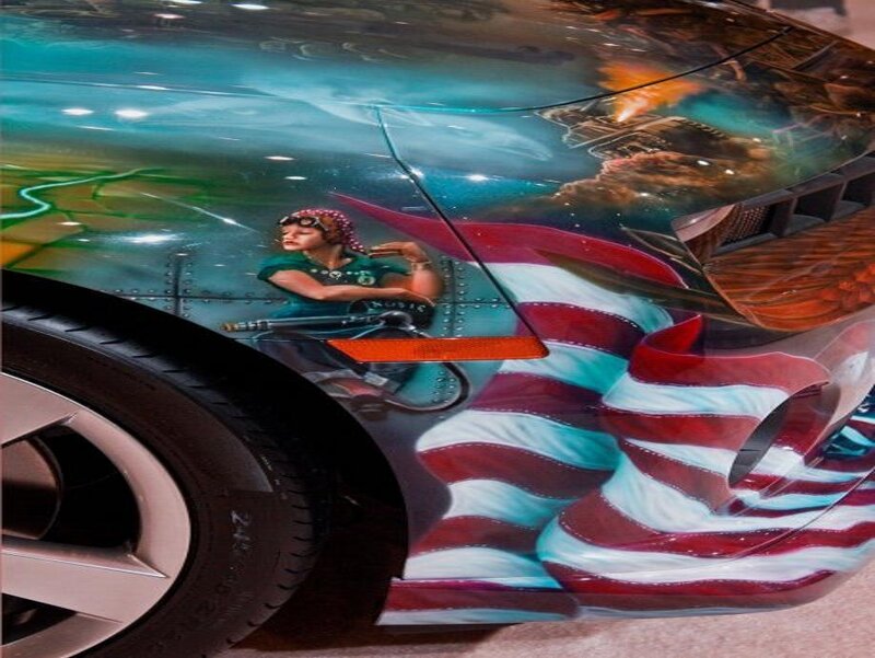 Car with Painted Artwork