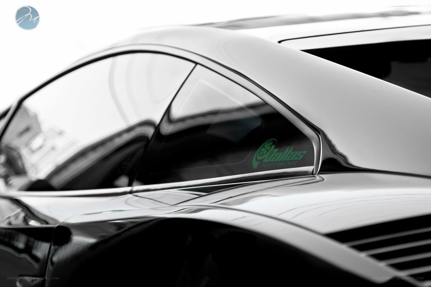 car with performance sticker