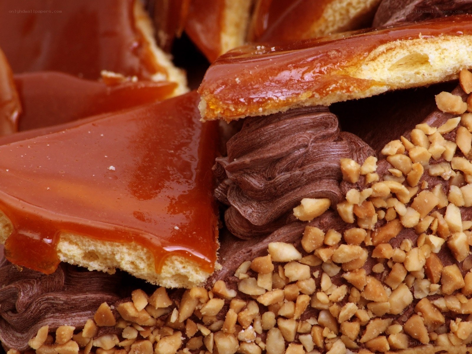 Caramel and chocolate dessert