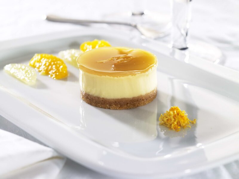 Caramel cheesecake dessert