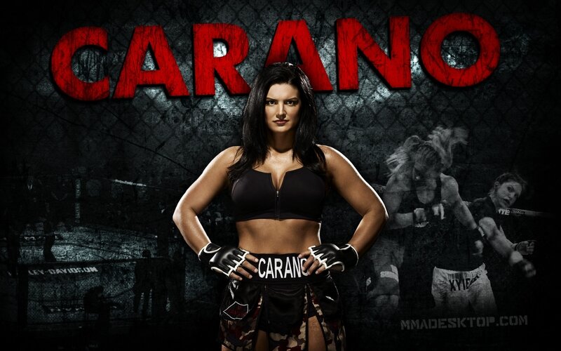 Carano in fighting gear