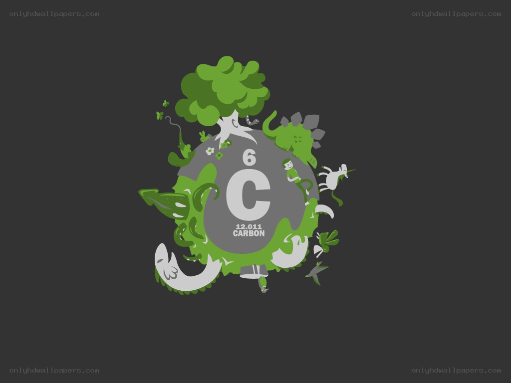Carbon element illustration