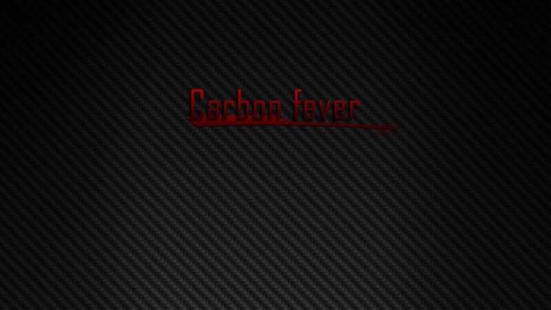 Carbon fever logo on carbon fiber