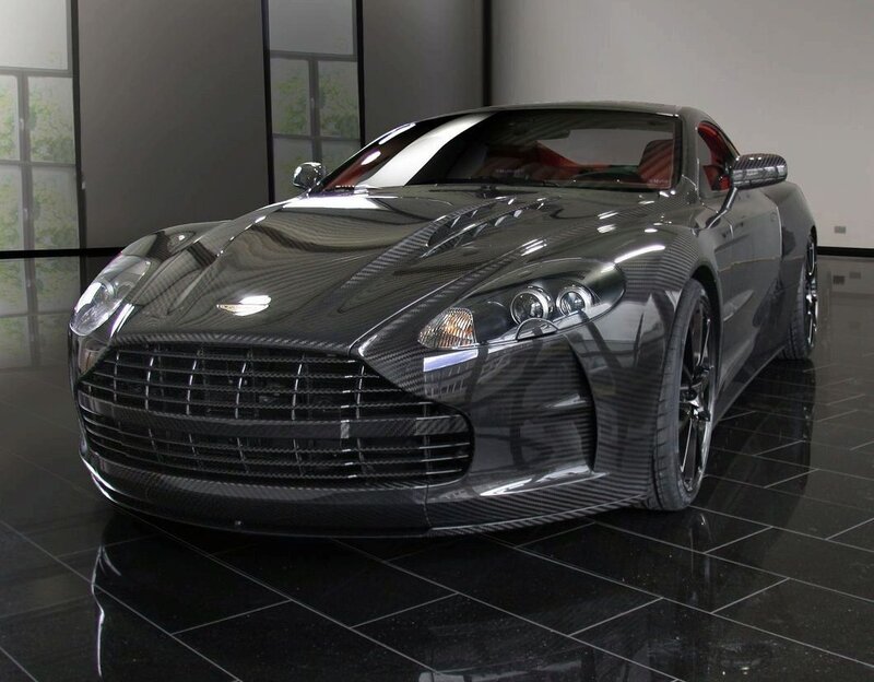 carbon fiber Aston Martin sports car