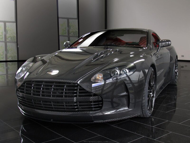 Carbon fiber Aston Martin sports car