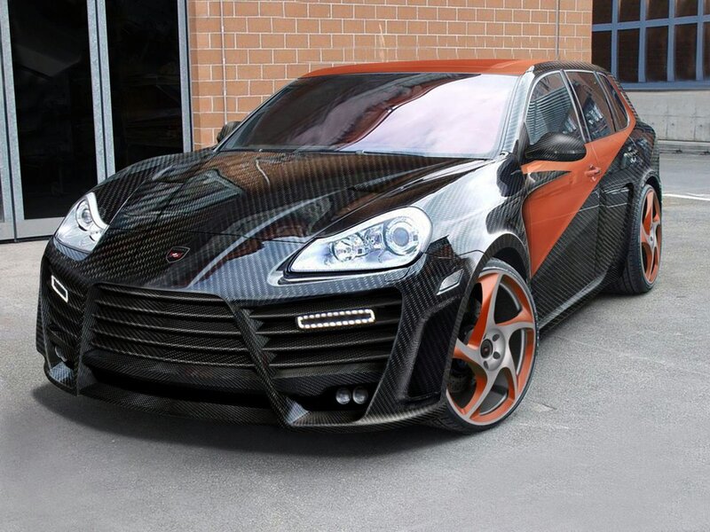 Carbon-fiber Car — Black, Dramatic, Afternoon