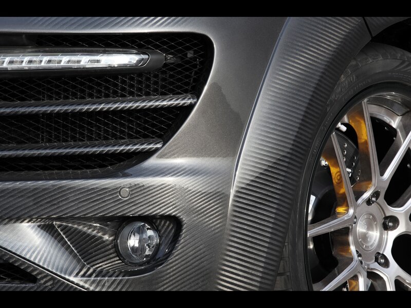 carbon fiber car front detail