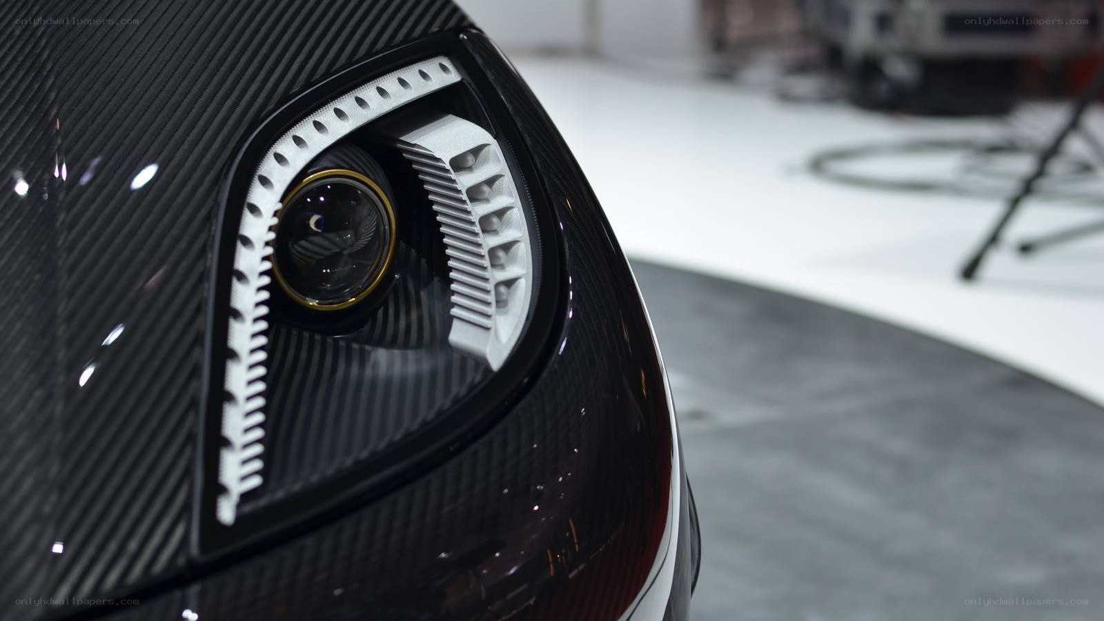 carbon fiber car headlight