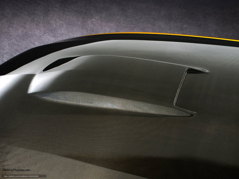 carbon fiber car hood detail